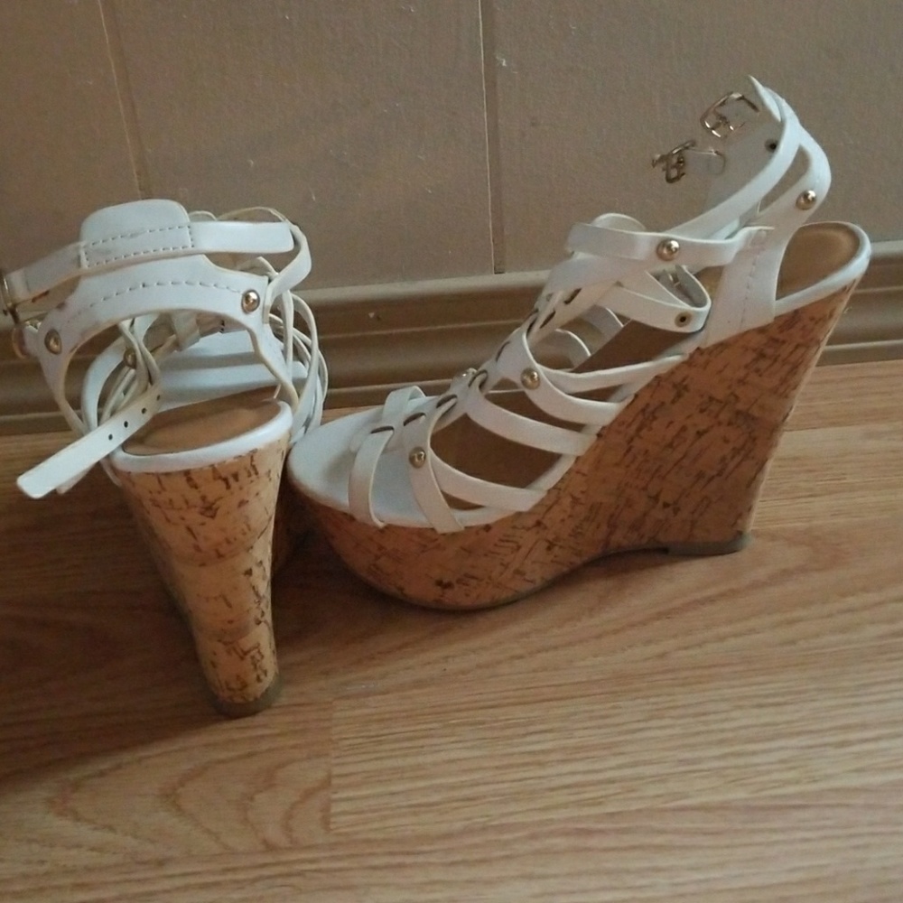 White sandals
